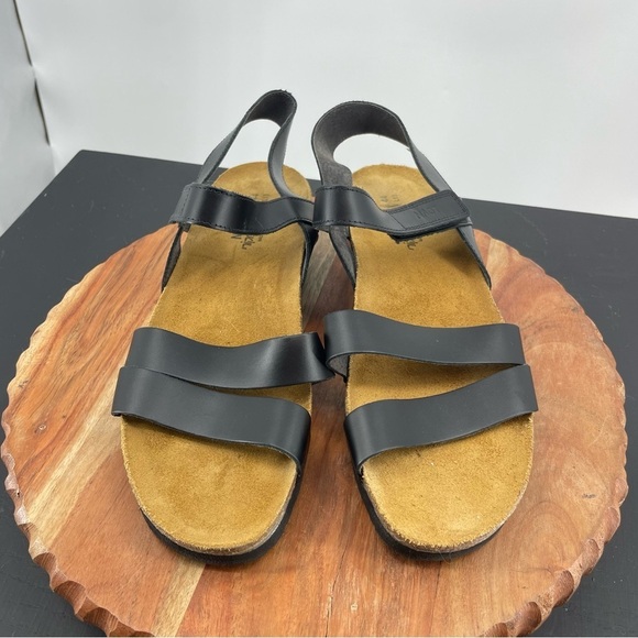 Naot Womens Kayla Black Ankle Strap Sandals Size 13 Medium (B, M) - Picture 2 of 6
